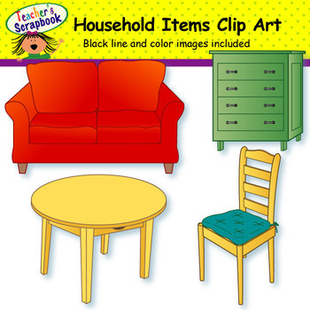 Preview of Household Items Clip Art
