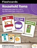 Household Items Flashcards / Set of 30 / Printable