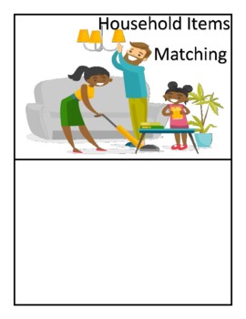 Preview of Household Items Shadow Matching-Adapted Book