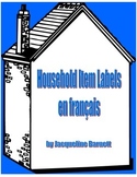 Household Objects Labels (in FRENCH)