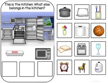 Household Sorting Interactive Book and Activities by Glimmers of Learning