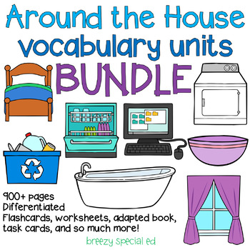 Preview of Around the House Vocabulary Units *BUNDLE* for special education