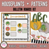 Houseplants + Patterns Classroom Decor Bulletin Boards Kit