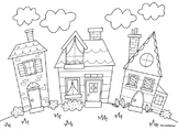 House Coloring Pages Worksheets & Teaching Resources | TpT