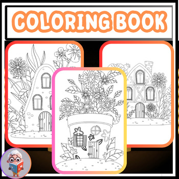 Preview of Houses in the fairy land - coloring book