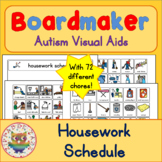 Housework Chores Schedule and 70 Symbols - Boardmaker Visu