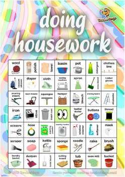 Cleaning Editable Color By Code Worksheets Activity, Housework Color By  Numbers