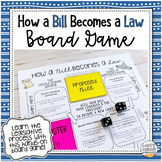 How A Bill Becomes A Law Game | Legislative Branch Activity for Civics!