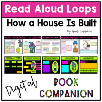 Preview of How A House Is Built | DIGITAL Book Companion | Read Aloud Loops