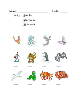 how animals move science worksheet by kris anne del rosario tpt