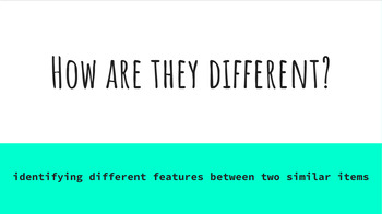 Preview of How Are They Different? FULL (50 Slides)