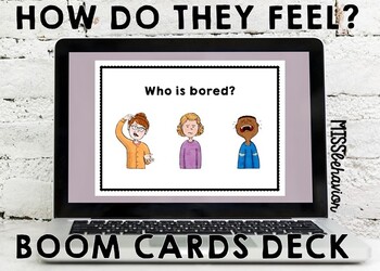 Preview of How Are They Feeling? Boom Cards!