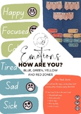 How Are You? Emotions Feelings Display (Blue, Green, Yello