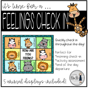 Preview of How Are You Feeling? SEL Check-In for Distance Learning or Classroom Use