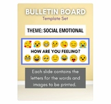 How Are You Feeling SEL Emoji Bulletin Board Kit on Canva