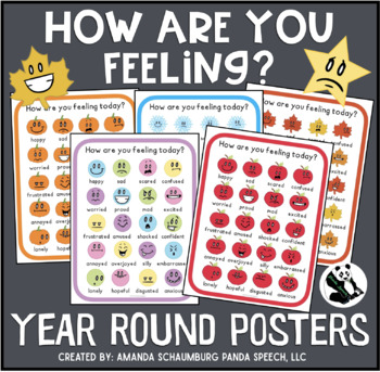 Preview of How Are You Feeling? Year Round Posters Pack