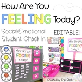EDITABLE How Are You Feeling Today? Social/Emotional Stude