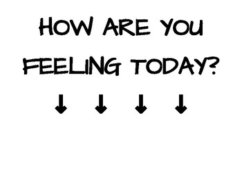 Preview of How Are You Feeling? sign