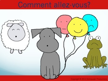 Preview of "How Are You?" in French with Pepper the Pooch