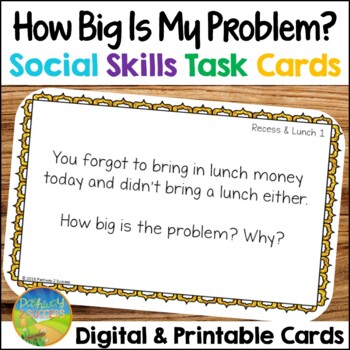 Preview of Size of the Problem Task Cards - How Big Is My Problem? Activities