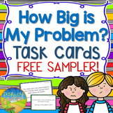 How Big is My Problem Task Cards Free Sampler