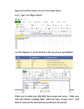 Preview of How Big is a Byte? - Using Formulas in Excel