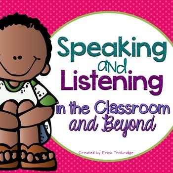 Preview of Active Listening {Tools to Develop Speaking & Listening Skills}