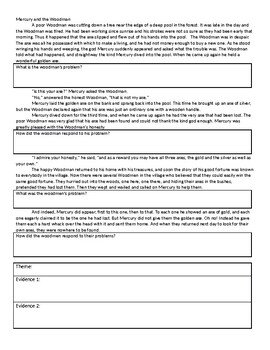 How Characters Respond to Challenges Theme Worksheet by Lacey Elliott