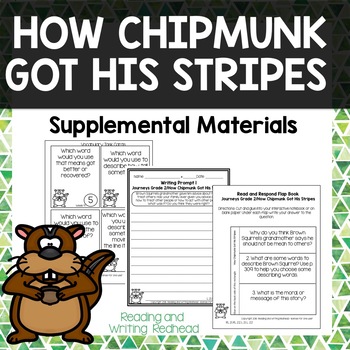 Preview of How Chipmunk Got His Stripes Journeys Second Grade Week 9