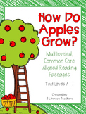How Do Apples Grow: CCSS Aligned Leveled Reading Passages 