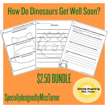 Preview of How Do Dinosaurs Get Well Soon? $2.50 BUNDLE