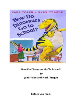 Preview of How Do Dinosaurs Go To School?