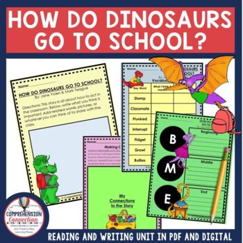 Preview of How Do Dinosaurs Go to School Read Aloud Activities Back to School Mentor Text