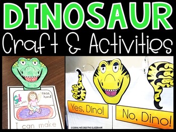 Preview of How Do Dinosaurs go to School? Activities, Craft, Anchor Chart & Writing