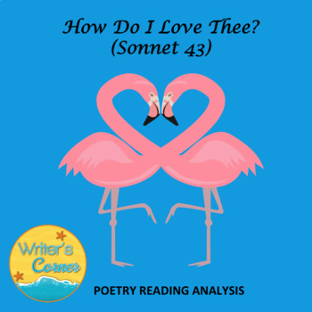Preview of How Do I Love Thee? (Sonnet 43) Poetry Reading Analysis, Test Assessment, Sub