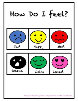 How Do I feel? (Chart) by FunSources For Early Educators | TPT