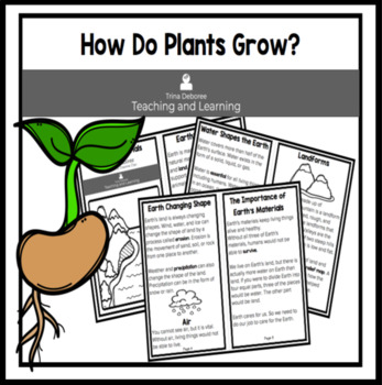 Preview of How Do Plants Grow? Ecosystems Diversity: 2nd Grade Decodable Reader