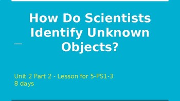 Preview of How Do Scientists Identify Unknown Substances? (Unit 2, Part 2)