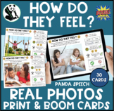 How Do They Feel?  Feelings Real Photo Cards for Speech Therapy  print/digital