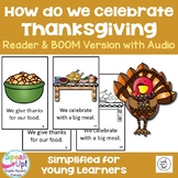 Thanksgiving Simple Reader - Printable & Digital with Audio