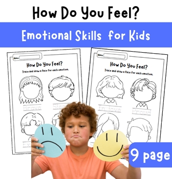 How Do You Feel Worksheet for Kids / Emotional Skills by makuya | TPT