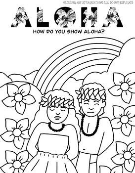 Preview of How Do You Show Aloha Coloring Page