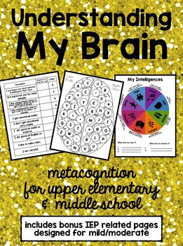 Preview of How Does My Brain Work? Back to School Metacognition Booklet for Students