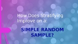 How Does Stratifying Improve on a Simple Random Sample?