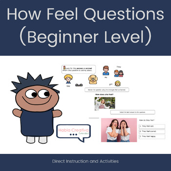 Preview of How Feel Questions Lesson (Beginner Level)