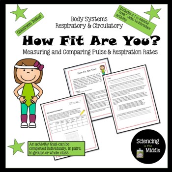 Preview of How Fit Are You? A life science activity measuring heart and respiration rates
