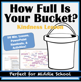 Preview of How Full Is Your Bucket? Kindness Lesson