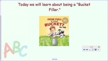 Preview of Bucket Filler Smart Board Lesson