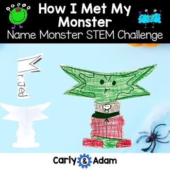 Preview of How I Met My Monster Halloween READ ALOUD STEM™ Activity - Name Monster