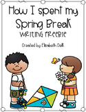 How I Spent My Spring Break Writing Freebie